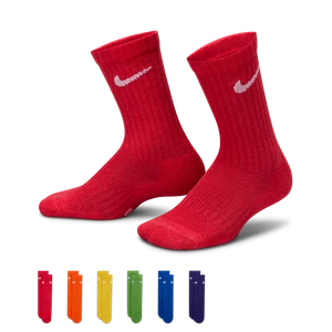 Klasyczne skarpety dla małych dzieci Nike Dri-FIT Performance Basics (6 par) - Wielokolorowe