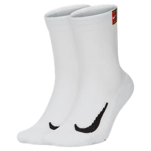 Klasyczne skarpety do tenisa NikeCourt Multiplier Cushioned (2 pary) - Biel