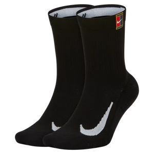 Klasyczne skarpety do tenisa NikeCourt Multiplier Cushioned (2 pary) - Czerń