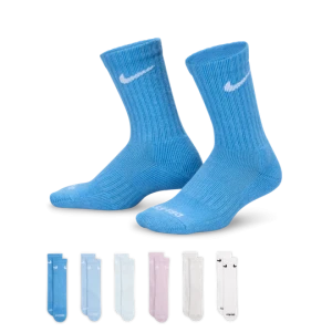 Klasyczne skarpety dziecięce Nike Performance Basics Dri-FIT (6 par) - Niebieski