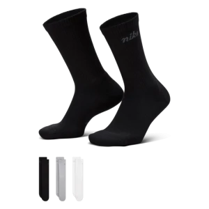 Klasyczne skarpety Nike Everyday Elevated (3 pary) - Czerń