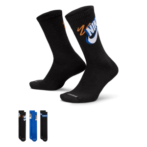 Klasyczne skarpety Nike Everyday Plus (3 pary) - Wielokolorowe