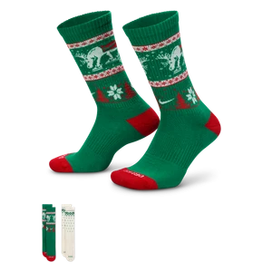 Klasyczne skarpety Nike Everyday Plus Cushioned Winter Wonderland (2 pary) - Wielokolorowe