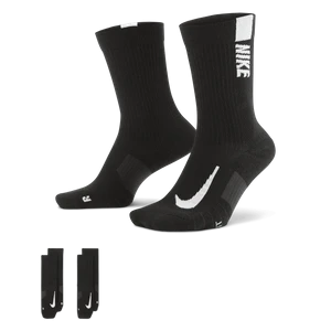 Klasyczne skarpety Nike Multiplier (2 pary) - Czerń