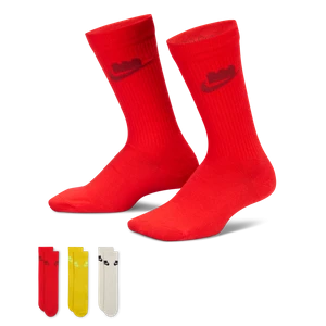 Klasyczne skarpety Nike x LEGO® Collection Everyday Essentials (3 pary) - Wielokolorowe