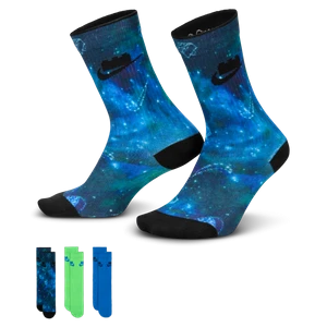 Klasyczne skarpety Nike x LEGO® Collection Everyday Essentials (3 pary) - Wielokolorowe