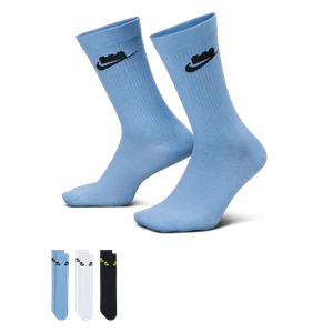 Klasyczne skarpety Nike x LEGO® Collection Everyday Essentials (3 pary) - Wielokolorowe