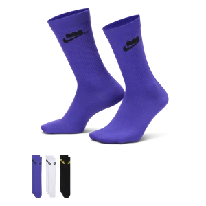 Klasyczne skarpety Nike x LEGO® Collection Everyday Essentials (3 pary) - Wielokolorowe