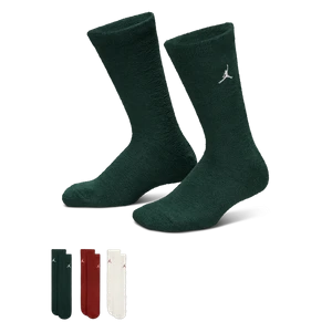 Klasyczne skarpety świąteczne na sezon 2025 dla dużych dzieci Jordan (3 pary) - Biel