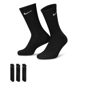 Klasyczne skarpety treningowe Nike Cushioned (3 pary) - Czerń