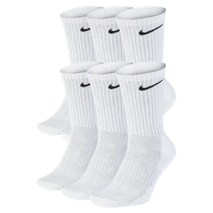 Klasyczne skarpety treningowe Nike Everyday Cushioned (6 par) - Biel