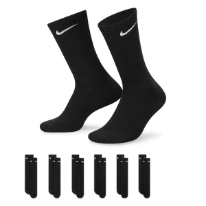 Klasyczne skarpety treningowe Nike Everyday Cushioned (6 par) - Czerń