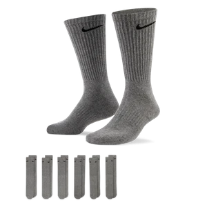 Klasyczne skarpety treningowe Nike Everyday Cushioned (6 par) - Szary