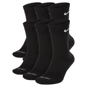 Klasyczne skarpety treningowe Nike Everyday Plus Cushioned (6 par) - Czerń