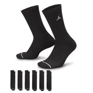 Klasyczne skarpety z amortyzacją Jordan Everyday (6 par) - Czerń
