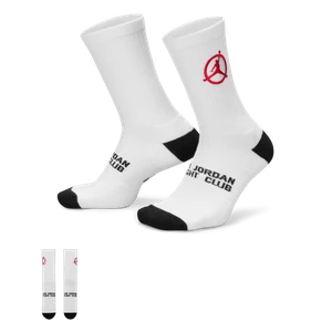 Klasyczne skarpety z amortyzacją Jordan Flight Club - Biel