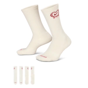 Klasyczne skarpety z amortyzacją Nike Everyday Plus (1 para) - Biel