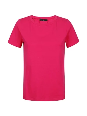 Klasyczny Bawełniany Fioletowy T-shirt Max Mara Weekend