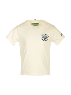 Klasyczny Bawełniany T-shirt Biały MC2 Saint Barth