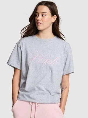 Klasyczny bawełniany T-shirt Campus Victoria's Secret
