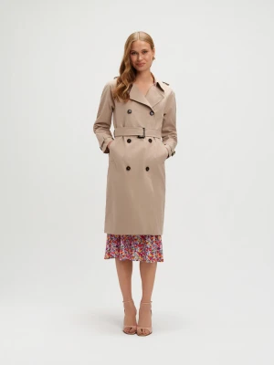 Klasyczny beżowy trencz Top Secret