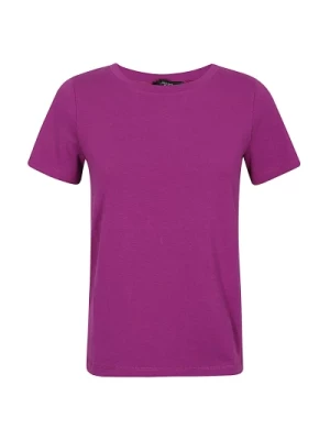 Klasyczny Fioletowy T-shirt z Bawełny Max Mara Weekend