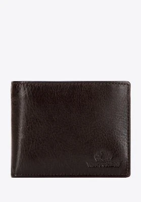 Klasyczny męski portfel ze skóry naturalnej brązowy Wittchen
