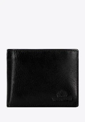 Klasyczny męski portfel ze skóry naturalnej czarny Wittchen