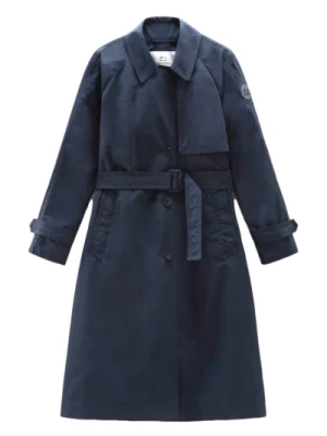 Klasyczny Niebieski Trenchcoat Woolrich