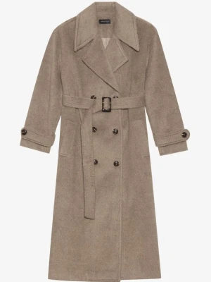 Klasyczny płaszcz Anna Field By Zalando beżowy melanż