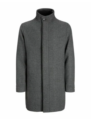 Klasyczny płaszcz Jack&Jones ciemnoszary melanż