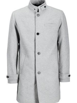 Klasyczny płaszcz Jack&Jones jasnoszary