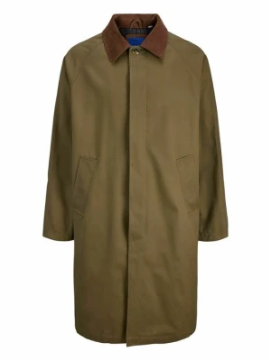Klasyczny płaszcz Jack&Jones oliwkowy