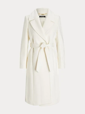 Klasyczny płaszcz Lauren Ralph Lauren mleczny