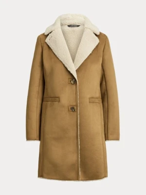 Klasyczny płaszcz Lauren Ralph Lauren wielbłądzi