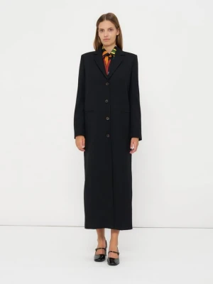 Klasyczny płaszcz MOSCHINO czarny