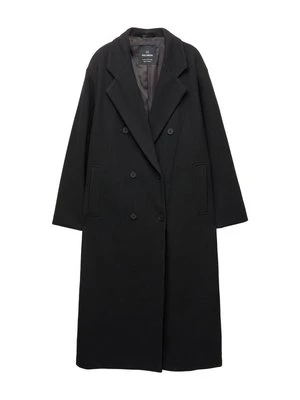 Klasyczny płaszcz PULL&BEAR czarny