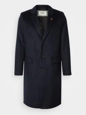 Klasyczny płaszcz Scotch & Soda granatowy