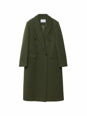 Klasyczny płaszcz Stradivarius khaki