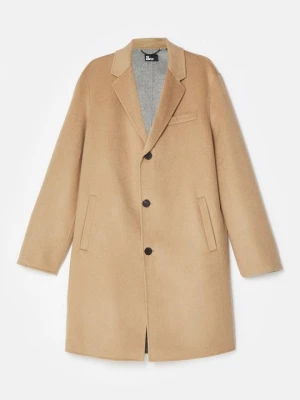 Klasyczny płaszcz The Kooples wielbłądzi