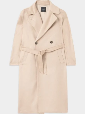 Klasyczny płaszcz Weekend Max Mara beżowy