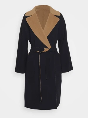 Klasyczny płaszcz Weekend Max Mara granatowy