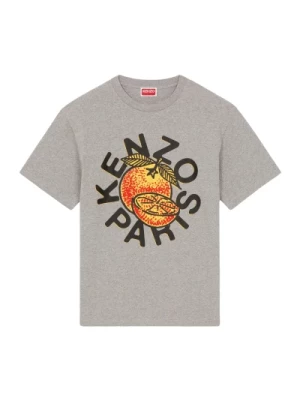 Klasyczny Pomarańczowy T-shirt z Grafiką Kenzo