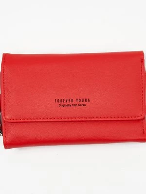 Klasyczny portfel damski czerwony Shelvt