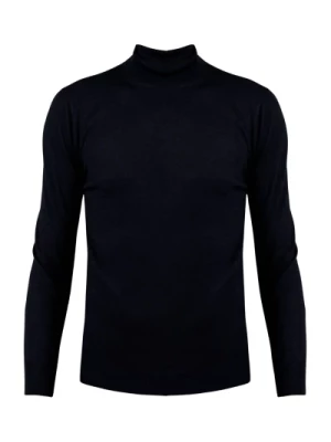 Klasyczny Sweter z Wełny z Wykończeniem w ściągacz Xagon Man