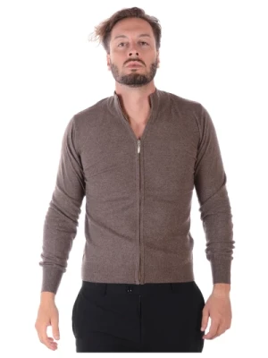 Klasyczny Sweter z Zamkiem Cardigan Daniele Alessandrini