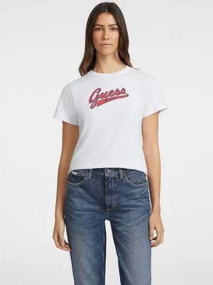 Klasyczny T-Shirt Logo Script Guess