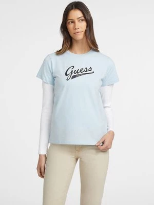 Klasyczny T-Shirt Logo Script Guess