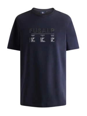Klasyczny T-shirt z kodem Morse'a Fusalp