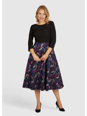 Kleo Sukienka w kolorze czarno-fioletowym rozmiar: 36